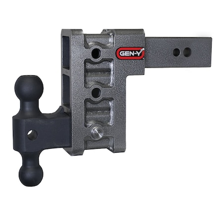 Gen-Y Hitch MEGA-DUTY 2.5 Shank 6 Drop 3.5K TW 32K Hitch & GH-0161 Dual-Ball GH-1613